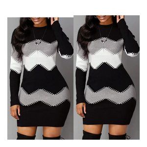 Kneel Length Warm Clothing - Bodycon